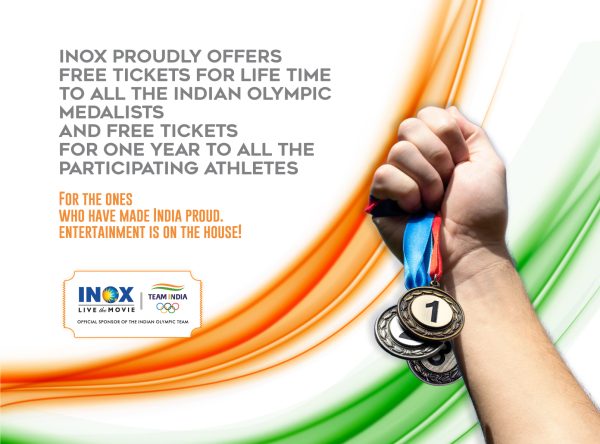 INOX Announces Free Movie Tickets for All Indian Olympians