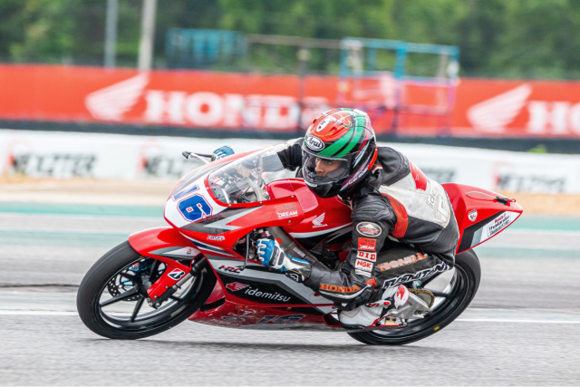 Honda Racing India rider Sarthak Chavan of Pune at Thailand Talent Cup 2022 Rd 2