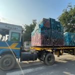 Trucks with First batch of Race Bikes & Equipment Cargo Shipment for MotoGP Bharat